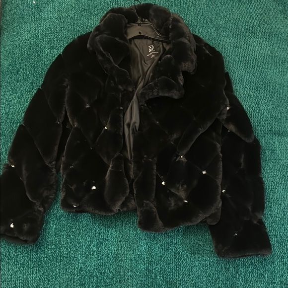 NYC Jackets & Blazers - NYC Black Faux Fur Teddy Jacket